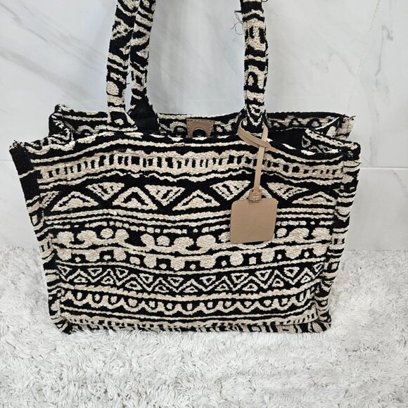 Large woven tote bag - Picture 7 of 7